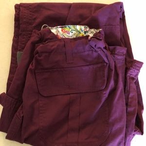 Koi Women's Lindsey MERLOT Cargo Scrub Pant ST